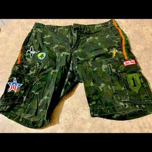 Shorts - American eagle - punk rock - patchwork - size 35 - EUC